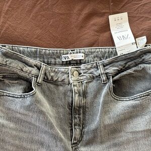 Zara Charcoal Straight Fit Jeans